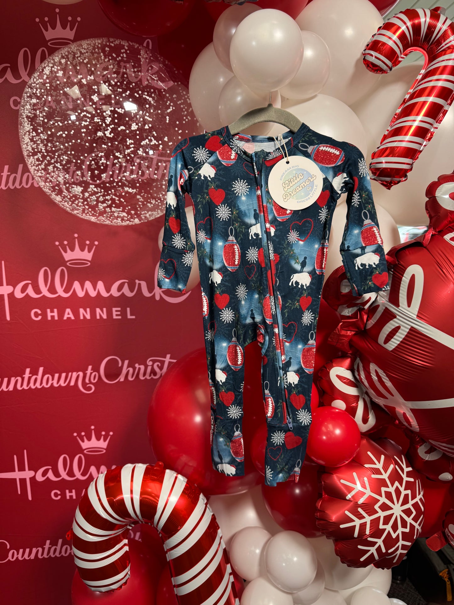 Holiday Touchdown Onesie by Little Dreamers Co.