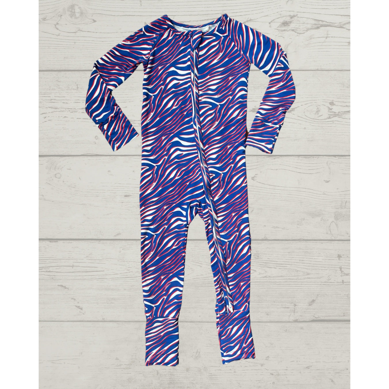 Shout Stripes Convertible Double Zip Romper