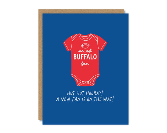 New Fan On the Way! Buffalo Bills Card